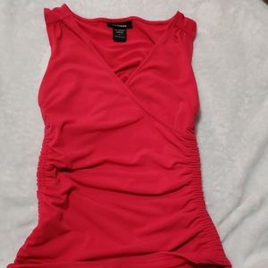 Red Polyester blouse